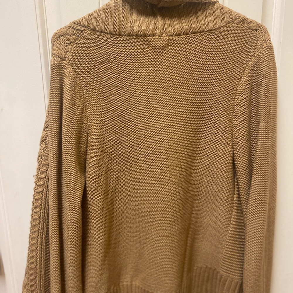 Massimo Black and Tan Cardigan Sweaters Shawl Collar - Picture 7 of 10
